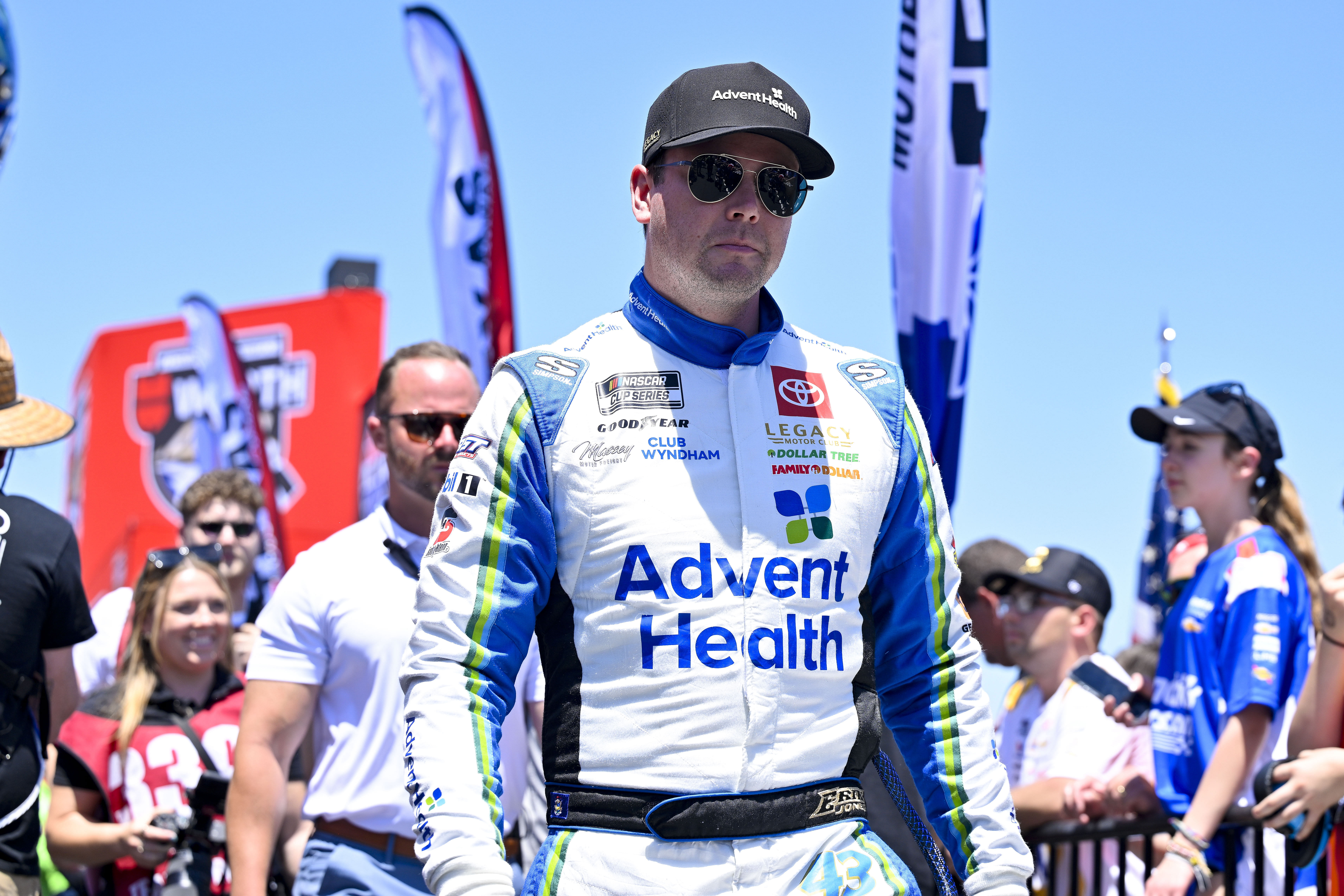 NASCAR Cup Series driver Erik Jones (43) before the Wurth 400 race at Texas Motor Speedway. Source: Imagn